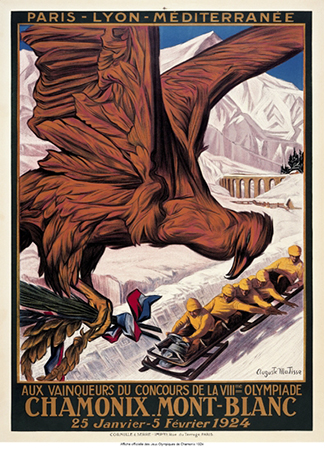 Olympics logo Chamonix France 1924 winter
